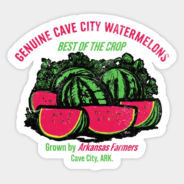 Cave City Watermelons Sticker by rt-shirts